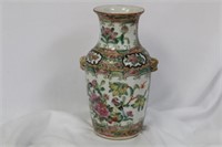 An Antique Chinese Rose Medallion Vase