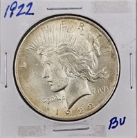 1922 U.S. Peace Dollar BU