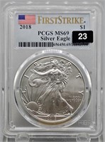 2018 U.S. Silver Eagle - PCGS Graded++