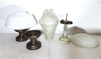 Lot of Vintage Light Fixtures