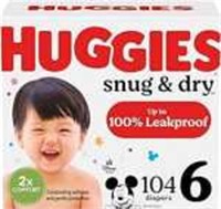 SEALED - Huggies Size 6 104ct Diapers