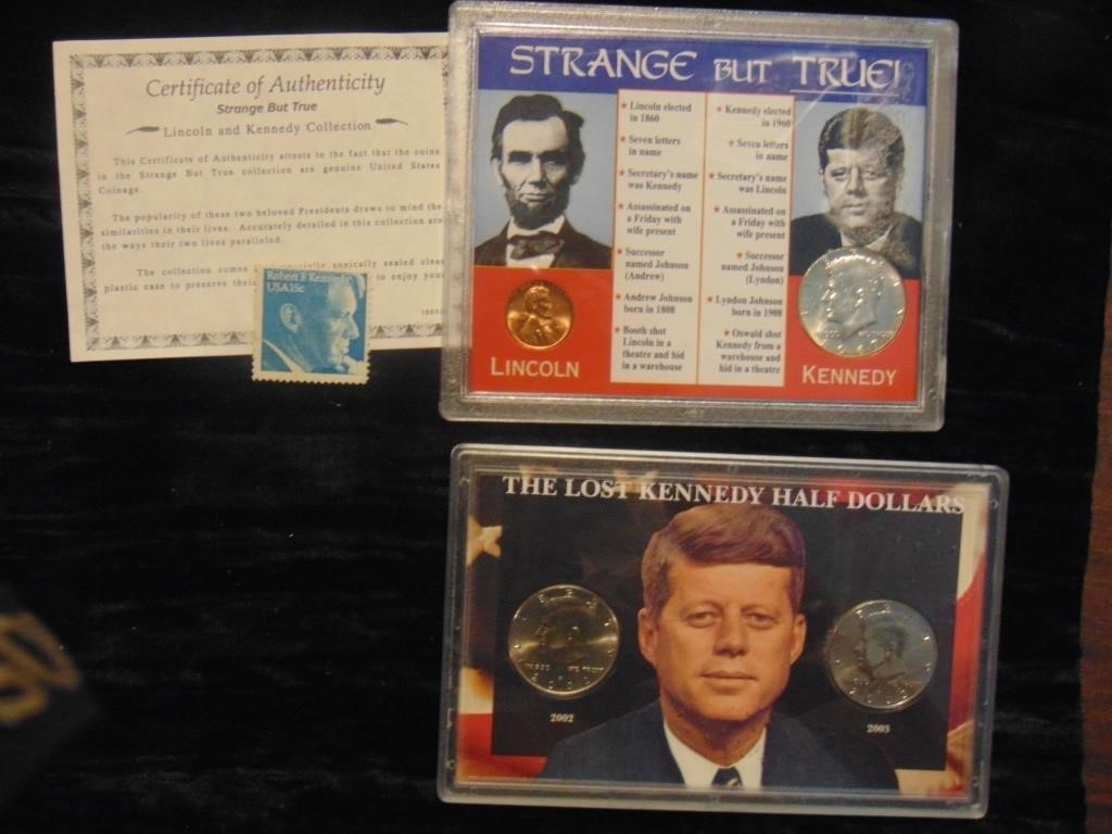 (2) JFK Coin Sets