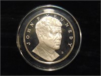 Marked 1000 Grains of Sterling JFK Medallion