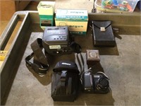 Nikon Camera w/ case, Argus Previewer, Magnavox