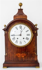 Georgian Style Mahogany Bracket Clock, ca. 1900