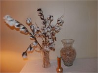 3-Deco items-cotton ball branch and more