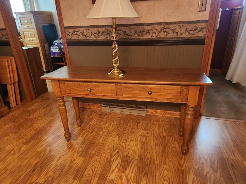 Console/Sofa Table. 16D 54W 28H. Contents not