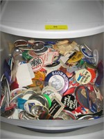 Box of Pin On Advertising  Buttons
