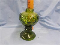 Green glass mini oil lamp