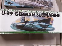 U-99 GERMAN SUBMARINE MODEL