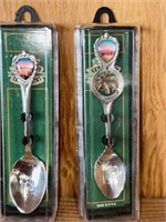 2 Souvenir Collector Spoons Yellowstone