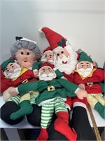 Stuffed Santas & Elves