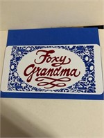 foxy grandma vanity plate