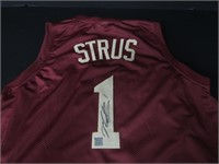 CAVALIERS MAX STRUS SIGNED JERSEY COA