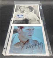 (I) Andy Griffith and Don knots signed 8x10