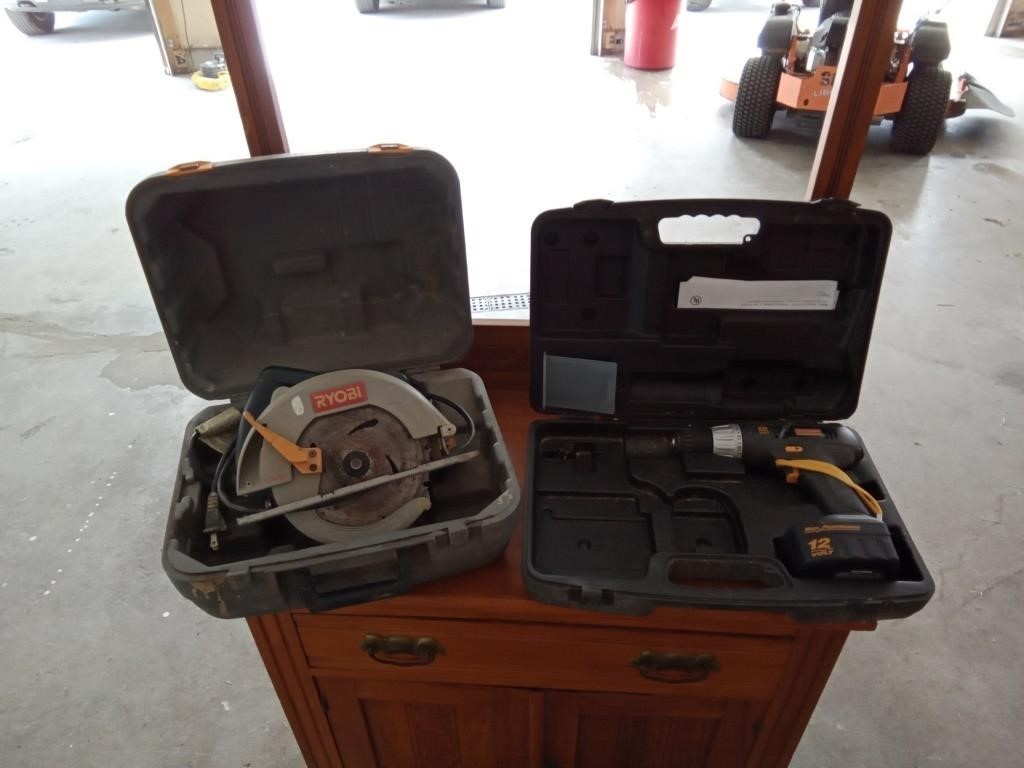 Ryobi circular saw + Craftsman cordless drill