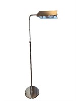 A Modern Silver Tone Metal Floor Lamp 50 x 13