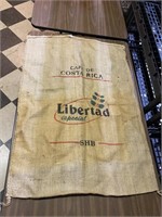 Large Burlap Libertad Costa Rica Coffee Bag