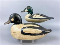 2 Goldeneye Drake Duck Decoys, 1 by Paul Arness,