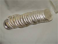 Roll of 20 Buffalo Rounds .999 Fine Silver.
