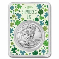 2023 1 Oz Silver Eagle St. Patrick's Day Card