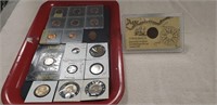 Tray Of Assorted Coins (Review Photos For