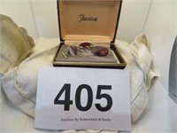 ANSON STERLING CUFF LINKS, NEVER WORN