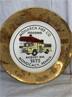 VINTAGE 10 INCH MONARCH FIRE COMPANY ADVERTISING