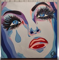 Jessica Gorlicky, Blue Zone, Pop Art, On Canvas