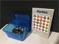 Lot of Assorted Marbles & Price Guide