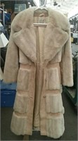 Vintage Women's Long Faux Fur Coat