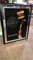 2009 MGD beer advertising sign. Wood frame,