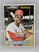 1967 Topps #285 Lou Brock HOF 1985 Cardinals