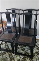 (4) ORIENTAL STYLE CHAIRS
