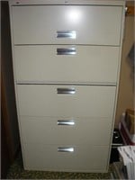 HON 5 Drawer Lateral Filing Cabinet  36x19x67