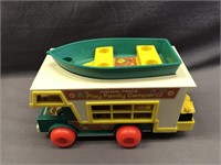 VINTAGE FISHER PRICE LITTLE PEOPLE CAMPER WITH