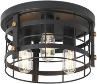 New $58--3-Light Rustic Ceiling Mount