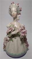 Vintage Cordey Porcelain Bust Pink Roses #5054