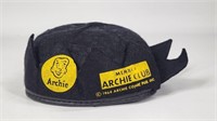 1968 ARCHIE CLUB MEMBER FLET BEANIE HAT