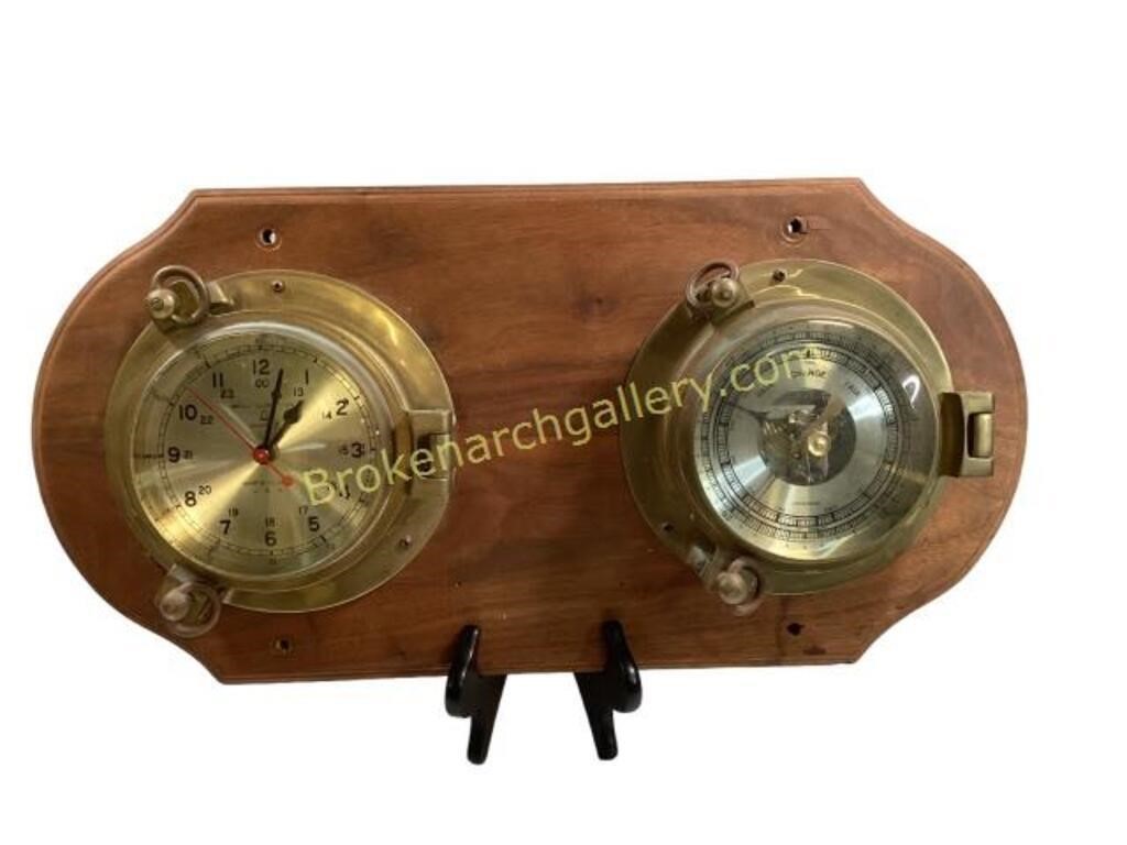 Bell Clock Company Ships Clock/ Barometer