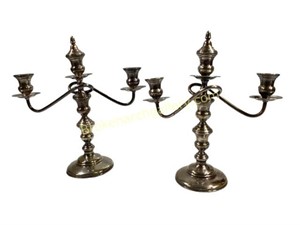 Pair Weighted Sterling Candlesticks