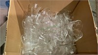 Box of mostly  etched glassware.  Includes 23