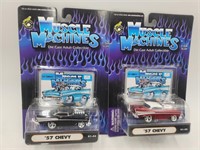 Two New 2000 Muscle Machines '57 Chevy Bundle