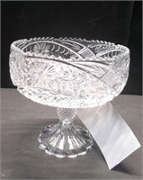 CRYSTAL PEDESTAL BOWL