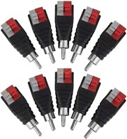 Audio Male RCA Connector Jack Plug 4pcs