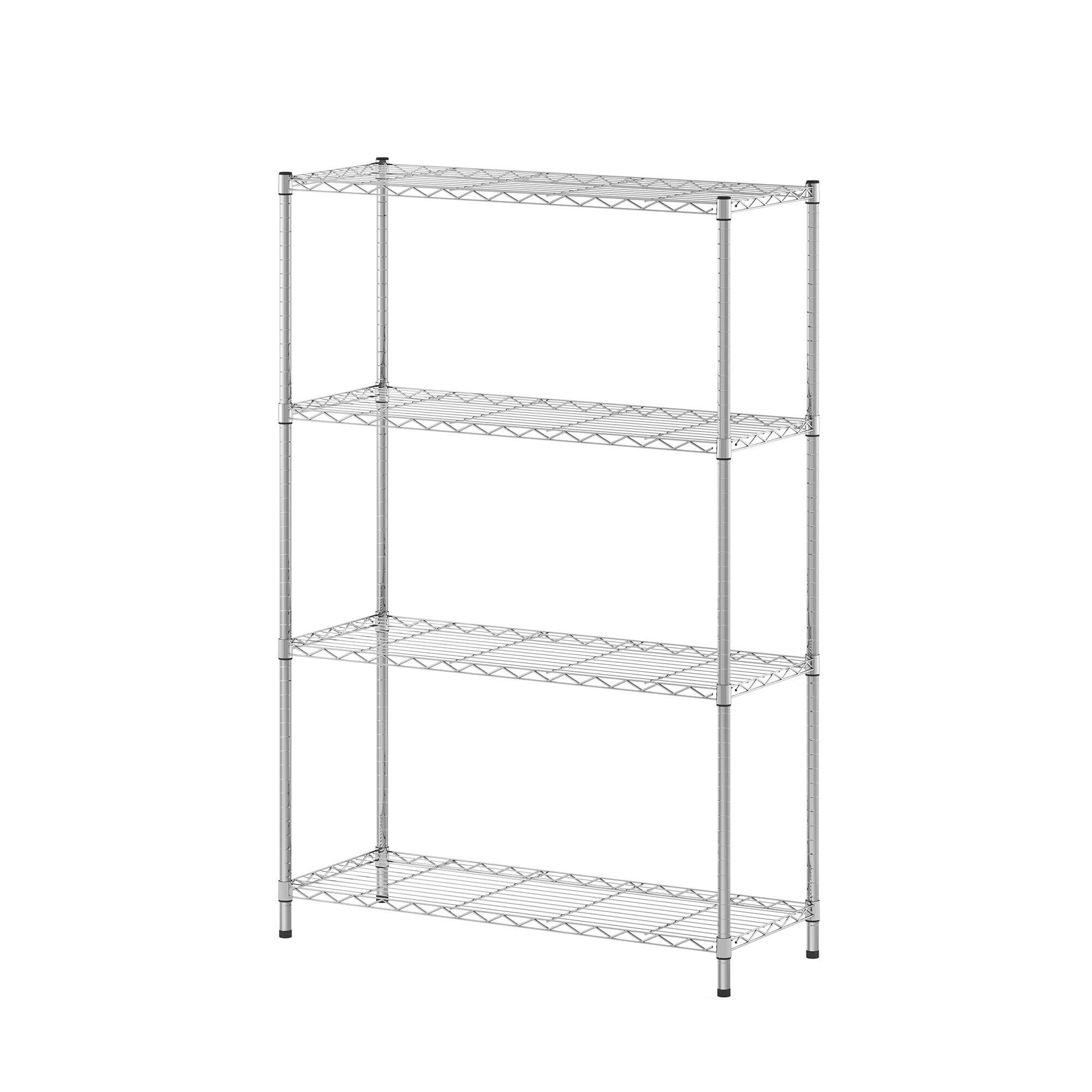 Furinno Wayar 4-Tier Metal Storage Shelf Rack, 36