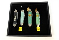 4- Scout knives: 3- Kutmaster Girl Scout knives,