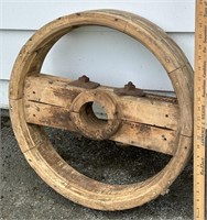 Primitive 22" Large Wood Pulley See Photos for
