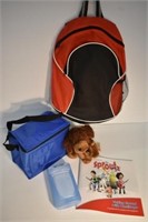 CHILDS BACKPACK AND CONTENTS