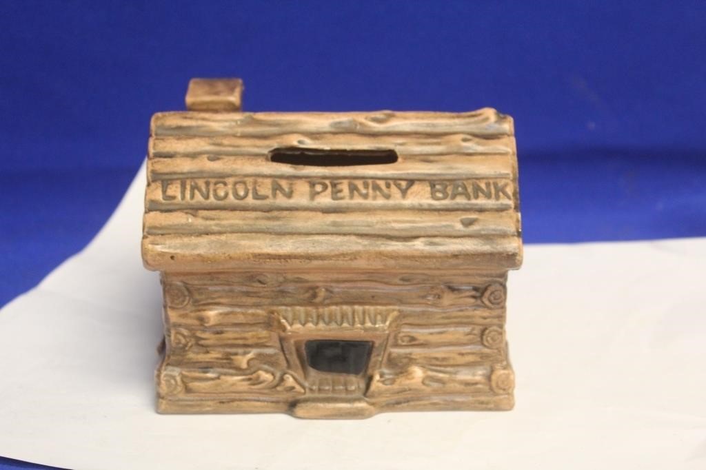 Ceramic Lincoln Penny Bank